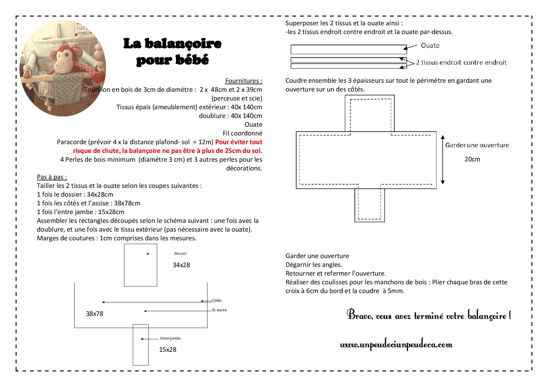 tutoriel couture gratuit balancoire